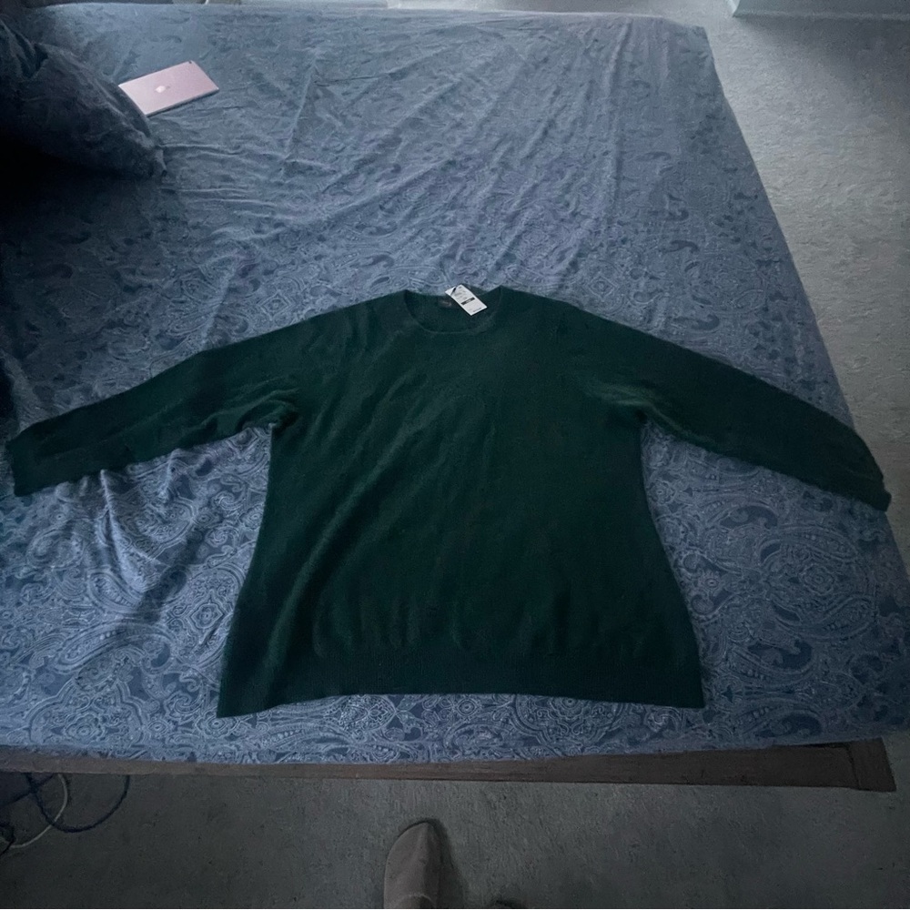 Charter Club Dark Green Crew Neck Sweater